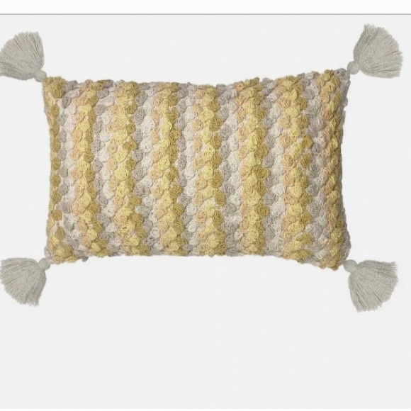 COPY - COPY - Frye Sydney Loop Textured Decorative Pillow, 12 X 20 - Light Beig… - Picture 2 of 4